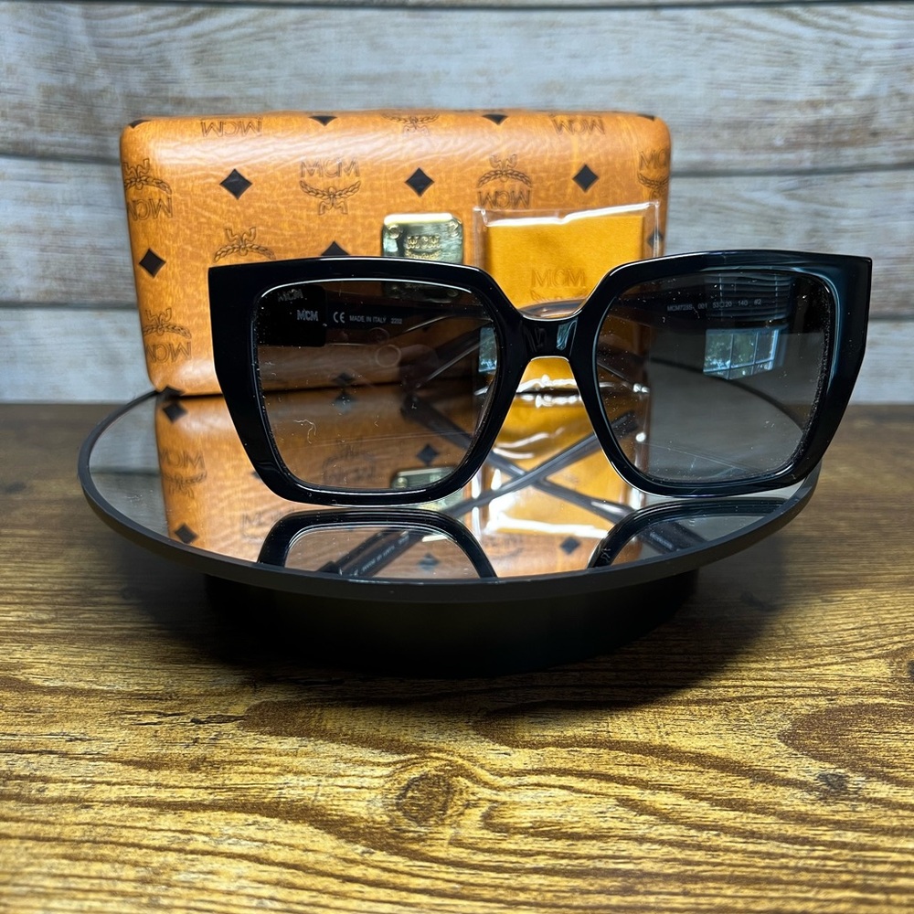 MCM Sunglasses Hard Shell Case & Cleaning Cloth